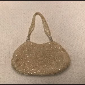 Ivory beaded bag